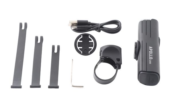 APOLLO 1200 Scheinwerfer / schwarz / 1200 Lumen, USB-C