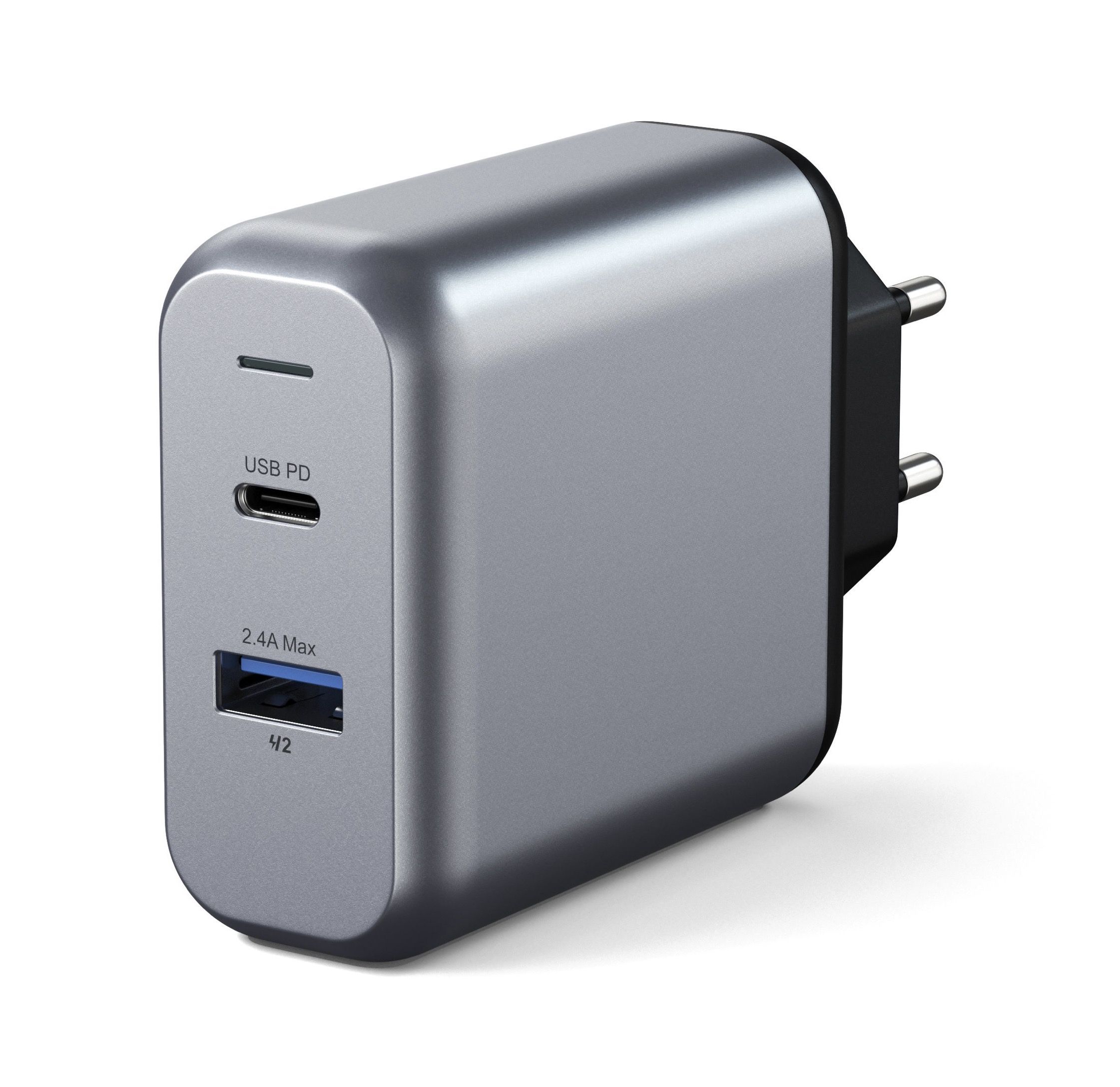 DUAL PORT 30W Ladegerät USB-A / USB-C / grau