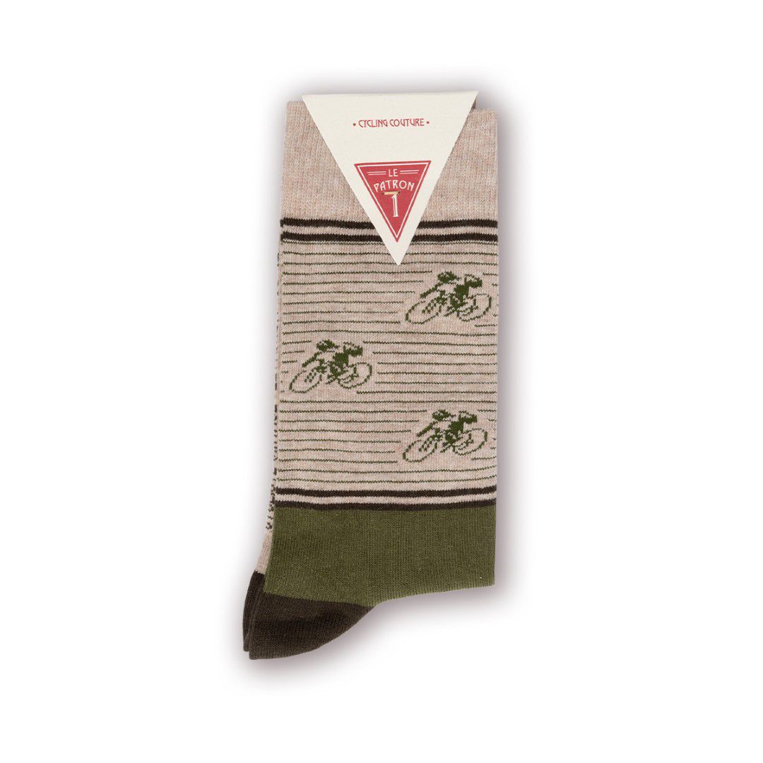 Vintage Cyclist Socks / army green / 39-42