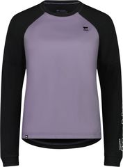 TARN WIND Damen-Merino-Langarmshirt mit Windschutz / shark/black / S