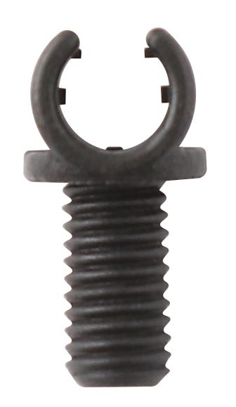 BOWDENZUGHALTER 1fach, 5mm, Gewinde M5x9mm / schwarz / NOSIZE