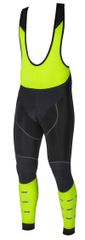 KALTFRONT PERFORMANCE Herren-Thermo-Bibhose / schwarz/neongelb / L