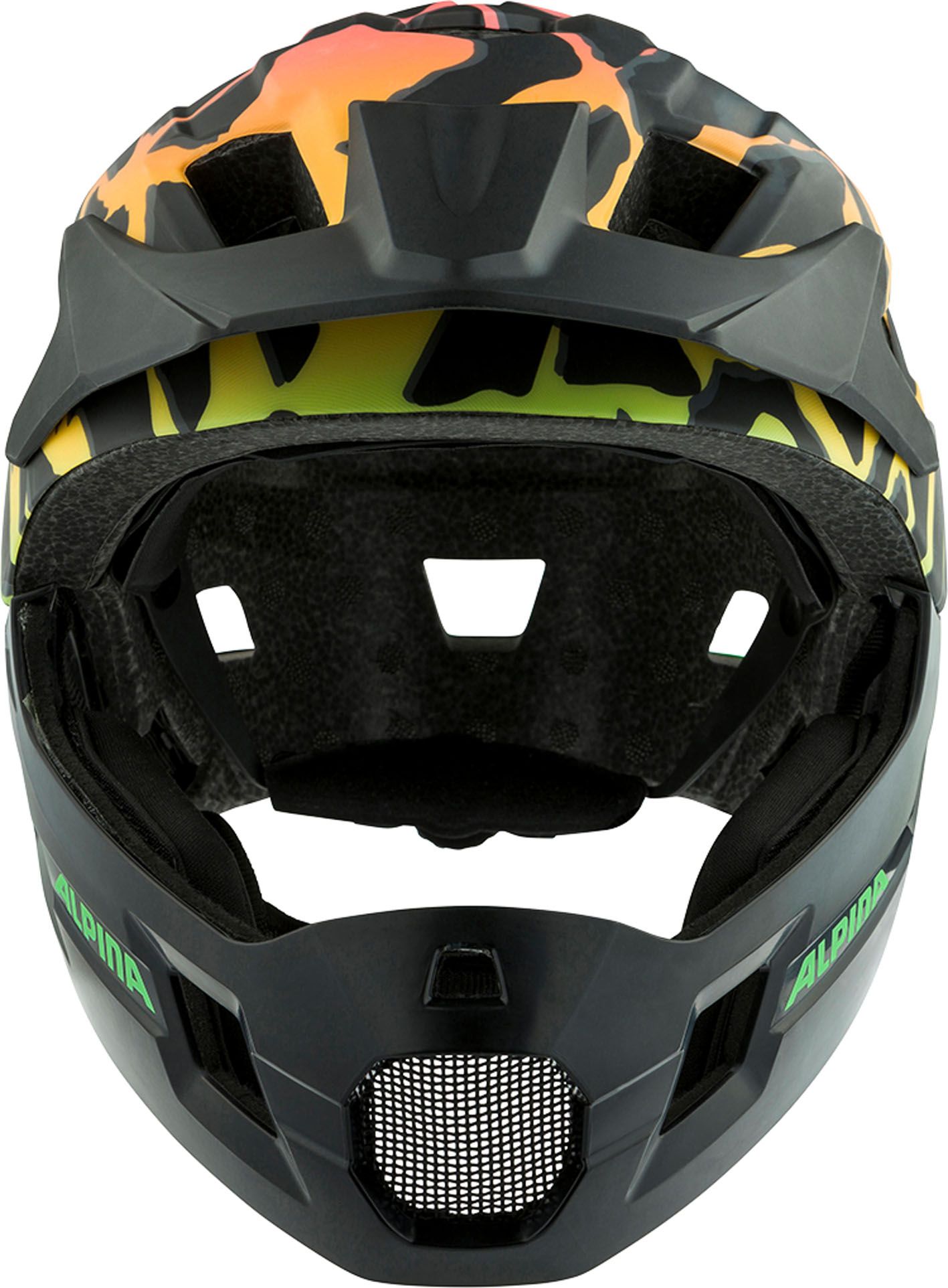 RUPI Kinder-Vollvisierhelm / fading-neon matt / onesize (50-55cm)