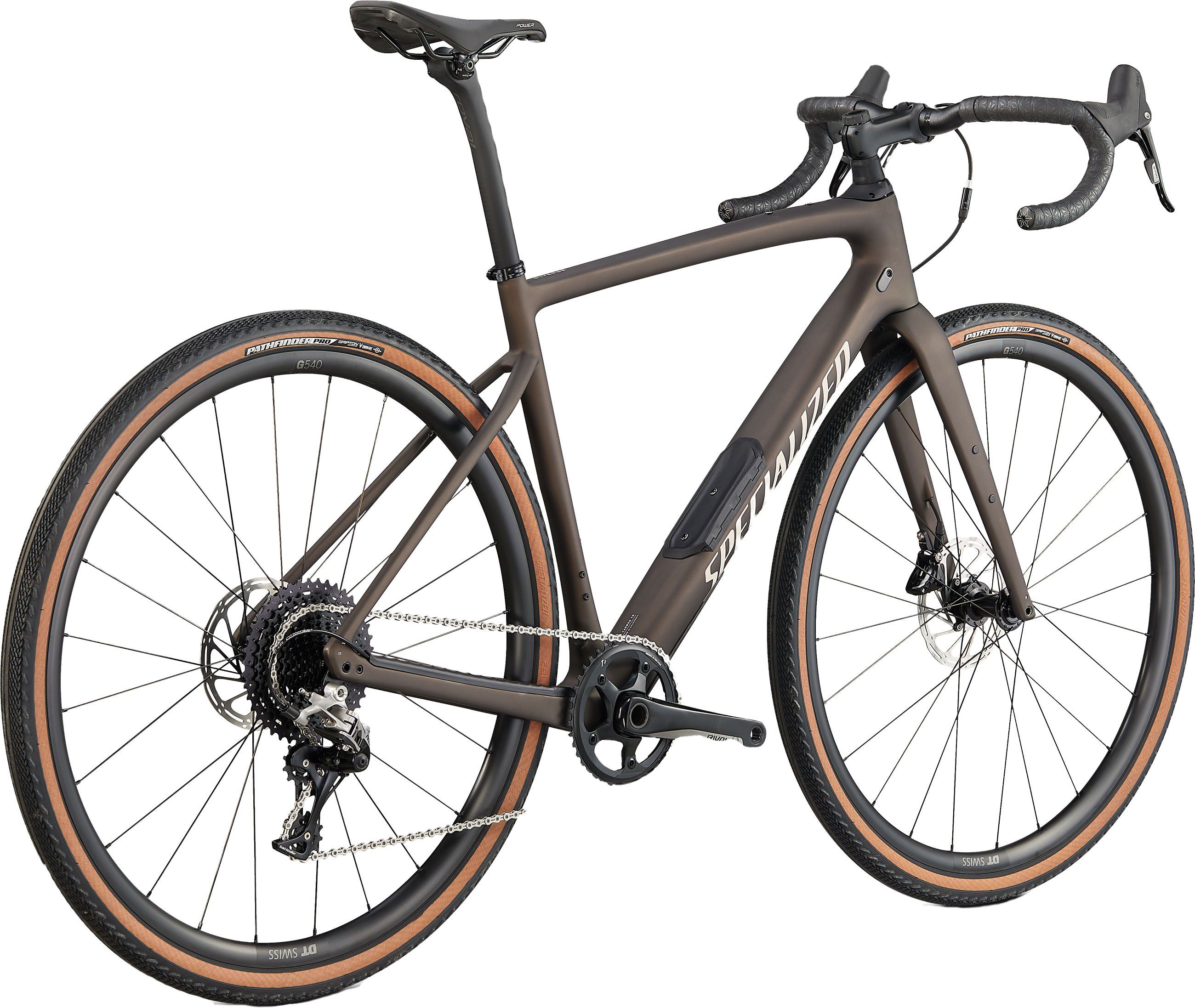 DIVERGE COMP CARBON Gravelbike / satin gunmetal white chrome clean / 49 CM