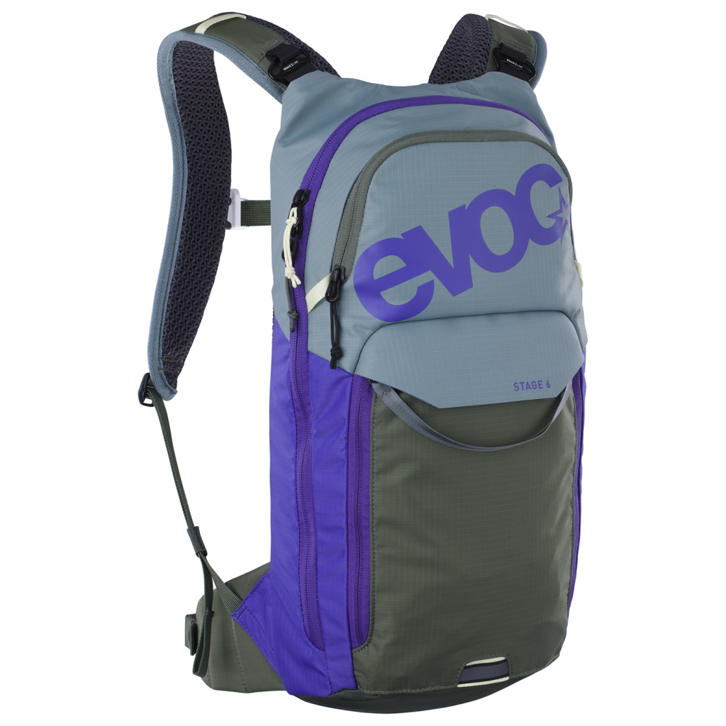 Stage 6L Backpack + 2L Bladder / steel/violet/dark olive