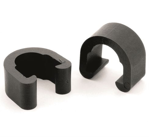C-CLIP Halterungen für Hydraulik-Bremsleitungen / schwarz