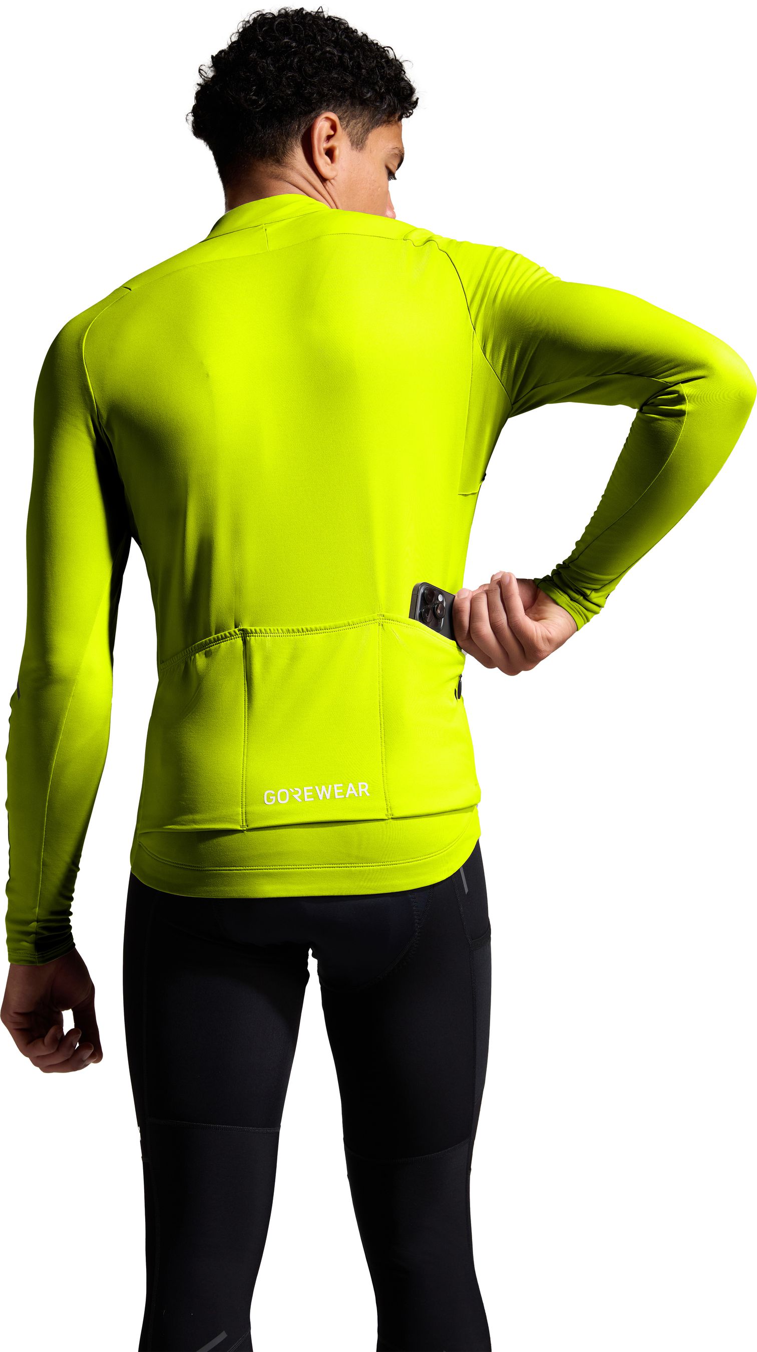 SPINSHIFT THERMO Herren-Thermo-Langarmtrikot / neon yellow / S