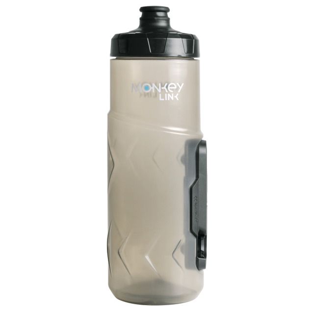 Trinkflasche MonkeyBottle / transparent / 600 ml mit BikeMount