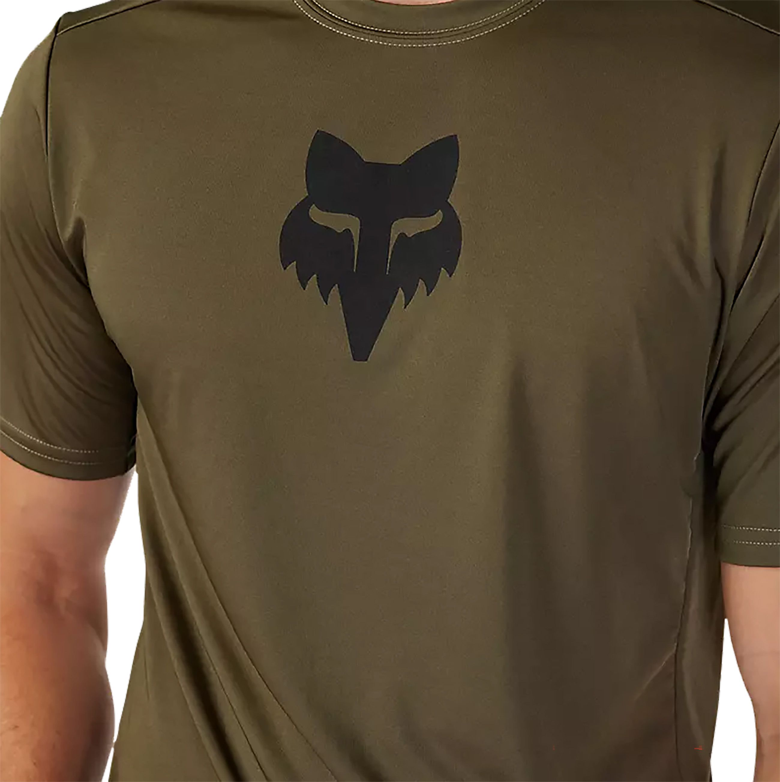 FLEXAIR Herren-Kurzarmshirt / olive green / M