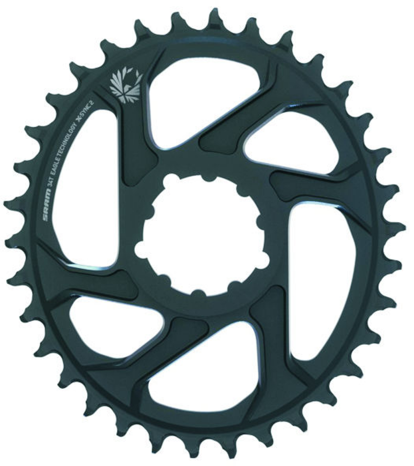 Chainring Eagle Oval X-Sync2 DM 6mm Offset / black / 36T