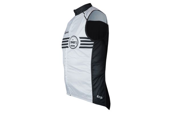 1987 TEAM Herren-Windweste / cool gray / M