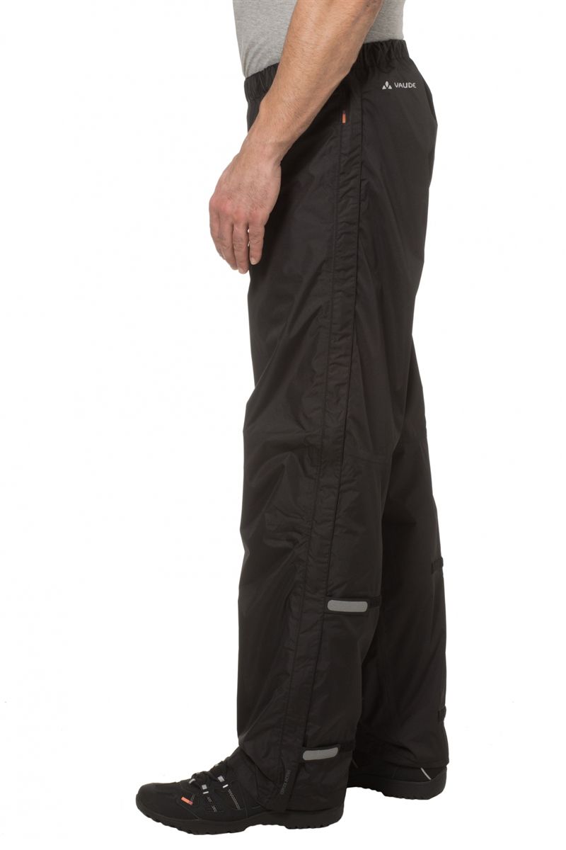 FLUID FULL-ZIP II Unisex-Regenhose / schwarz / 3XL