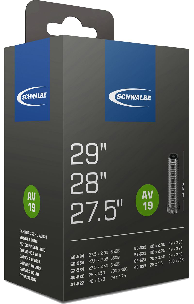 SCHWALBE STANDARD Schlauch / 27.5-28", AV19, 40mm, 40/62-584/635
