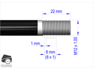 LEGGERO BECCO Steckachsenadapter für FOURMI / M12x1.0, 174mm