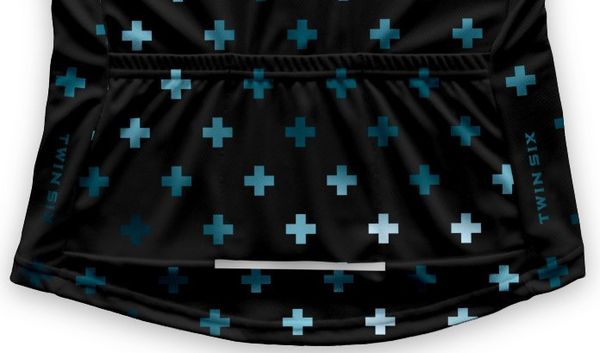 THE FURTHERMORE Damen-Kurzarmtrikot / black/blue / L
