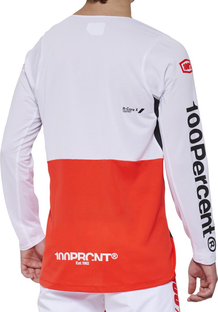 R-CORE-X Long Sleeve Jersey / black-peach / L