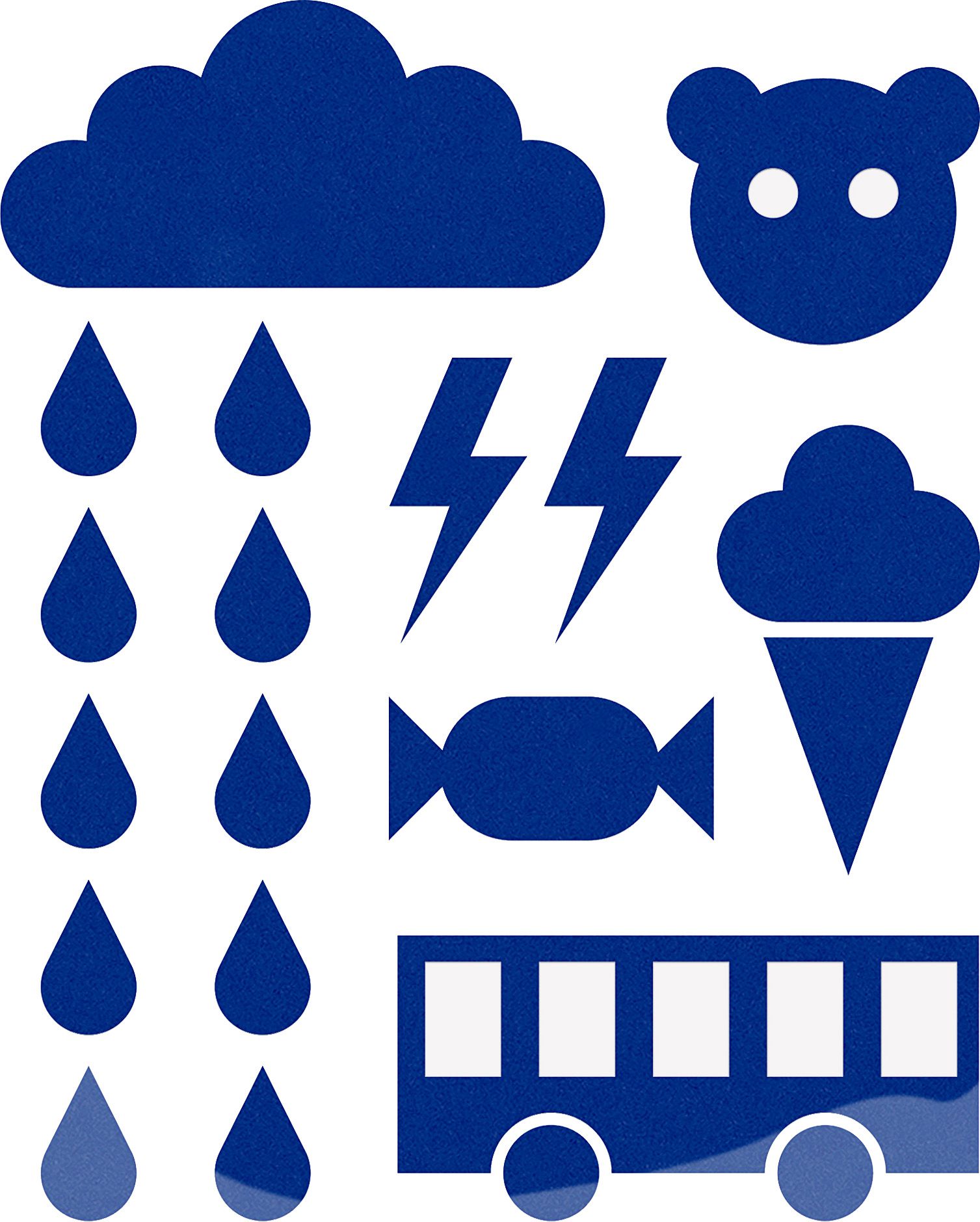 Reflektorstickers Kids / blue