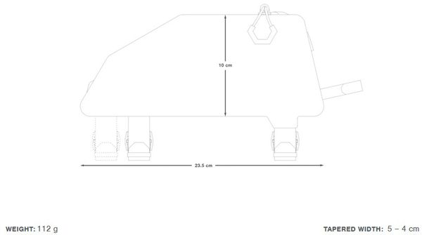 EXPEDITION TOP TUBE PACK Oberrohrtasche / black / 1l