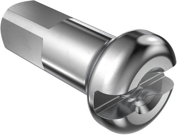 Messing NIPPEL 2.0 x 12mm schwarz / schwarz
