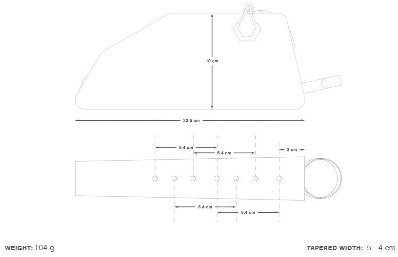 EXPEDITION BOLT-ON TOP TUBE PACK Oberrohrtasche / black / 1l