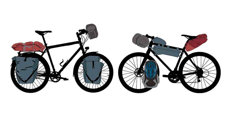 Bikepacking-Taschen und Bikepacking-Zubehör. Gut ausgerüstet auf das nächste Velo-Abenteuer.