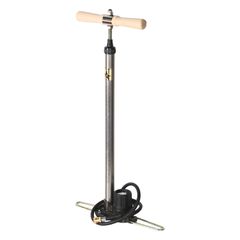 Standpumpe Rennkompressor60 LTD mit Messingstecknippel / Silber