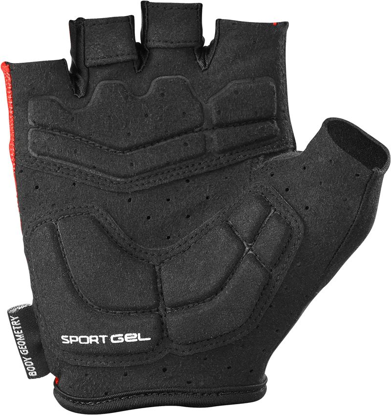 BG SPORT Unisex-Kurzfingerhandschuhe / red / S