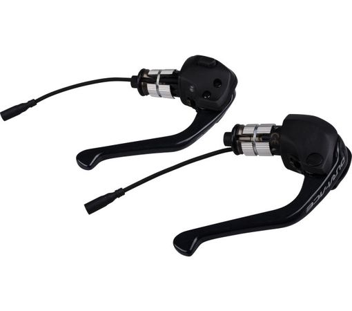 Brems-Schalthebel Dura-Ace Di2 ST-R9160 Triathlon/ZF / Schwarz / Paar, 2x11/12, mit Bremskabel und Bremshülle, inkl. E-Tube Kabel