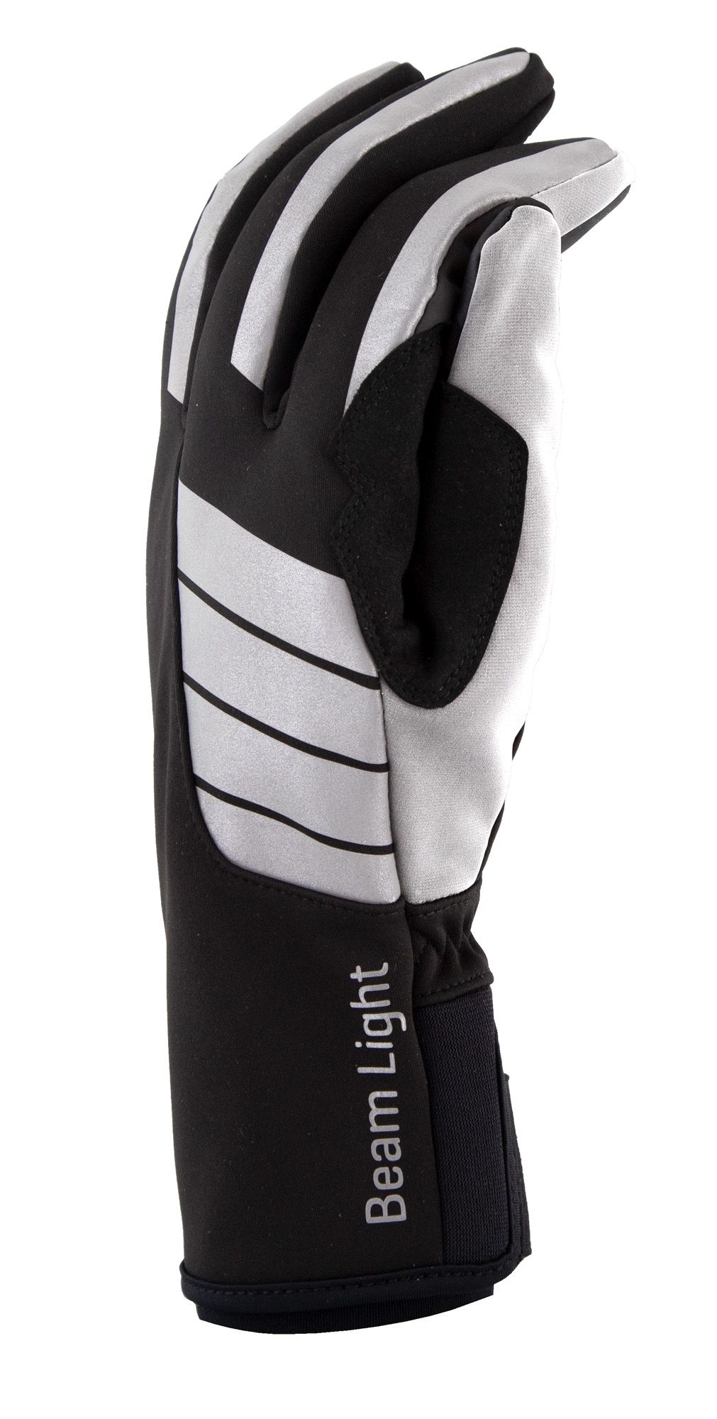 BEAM LIGHT reflektierende Unisex-Softshell-Handschuhe / silber / 3XL=12