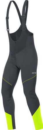 C3 GWS Herren-Softshell-Trägerhose mit Polster / black/neon yellow / S