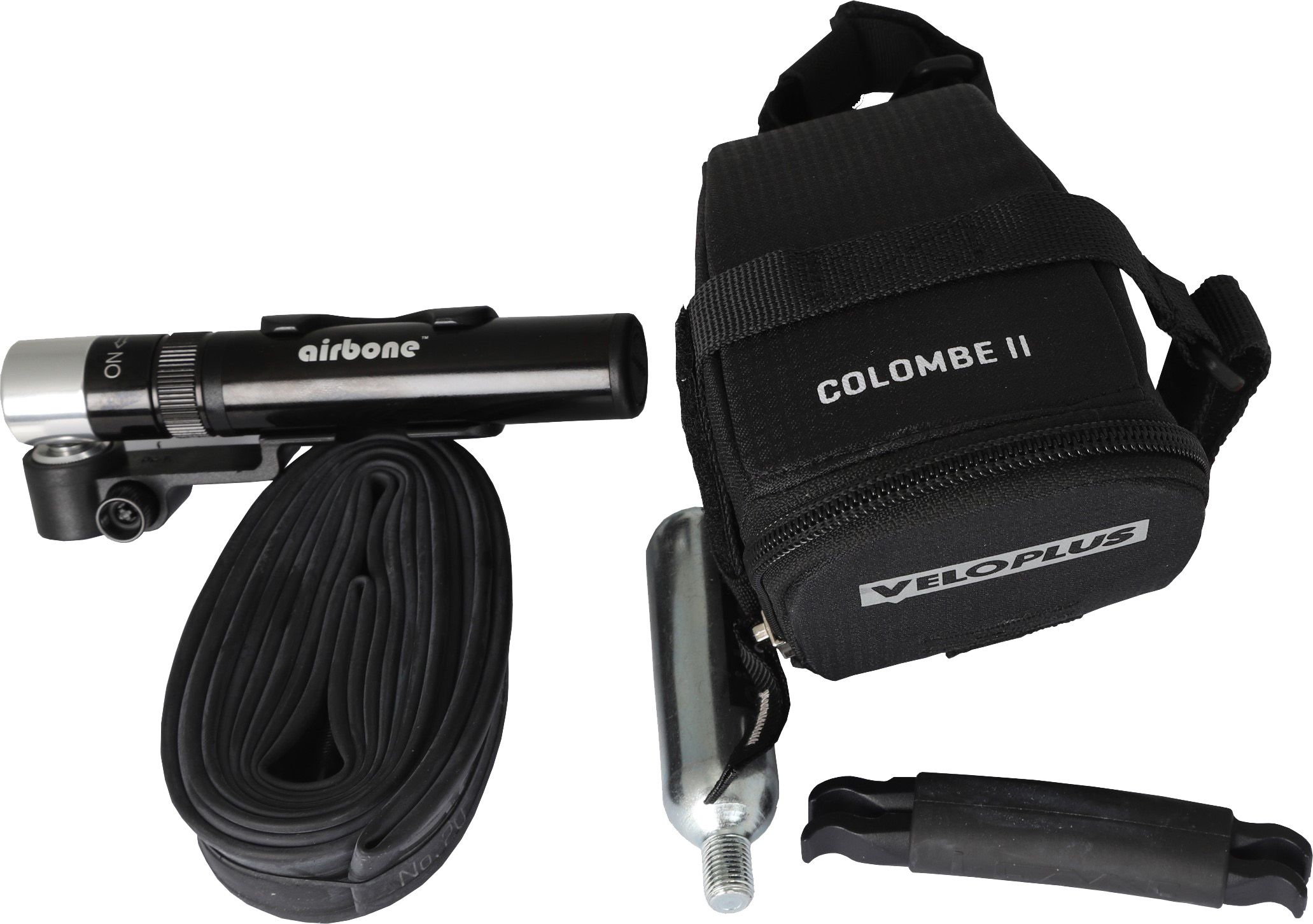 COLOMBE II SET Satteltasche inkl. Flickzeug / schwarz / 0.5 L