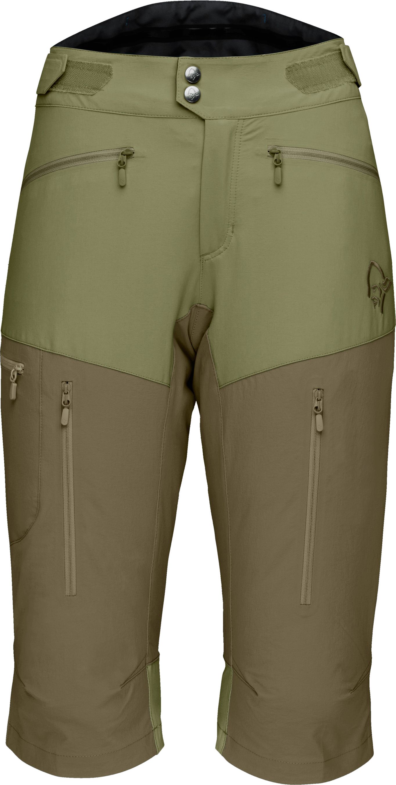 FJØRÅ  FLEX 1 Damen-Bikeshorts / loden green / S