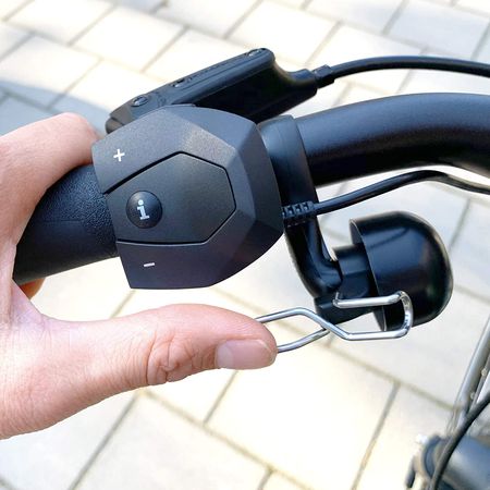 E-BIKE Glocke Linksmontage / schwarz