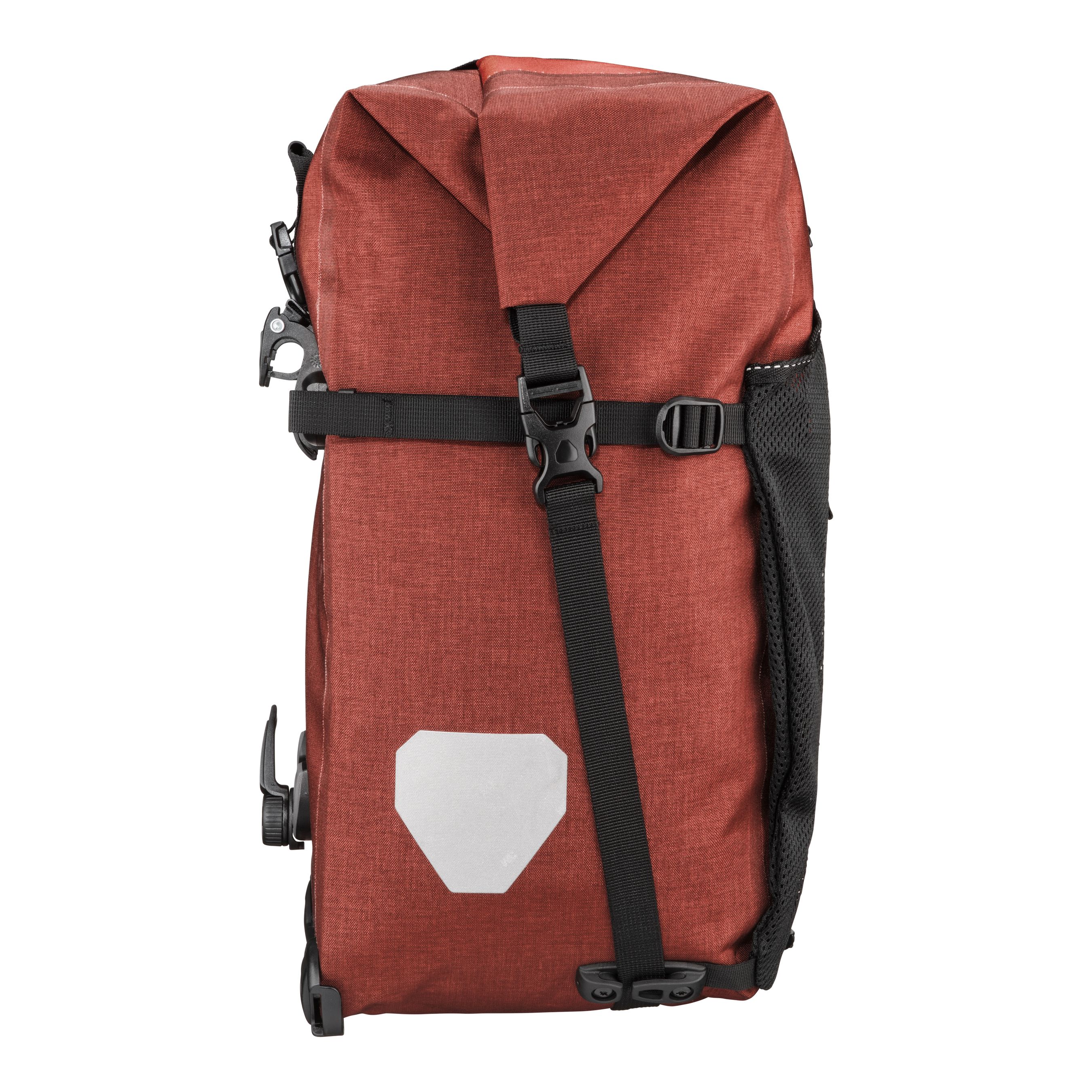 BACK-ROLLER PRO PLUS Taschen (Duo), schwarz/grau / salsa - dark chili / 2 x 35 L