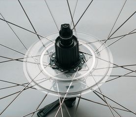 SPEICHENSCHUTZSCHEIBE für Räder mit 32 Speichen, Kassette 32-36 Z. / transparent