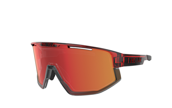 FUSION Sportbrille / transparent red