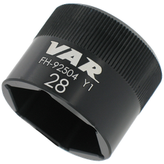 Steckschlüssel 6-Kant schwarz / schwarz / 28 mm