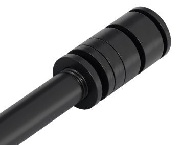 STECKACHSENADAPTER für Gepäckträgermontage / schwarz / M12 x 1.5 169mm