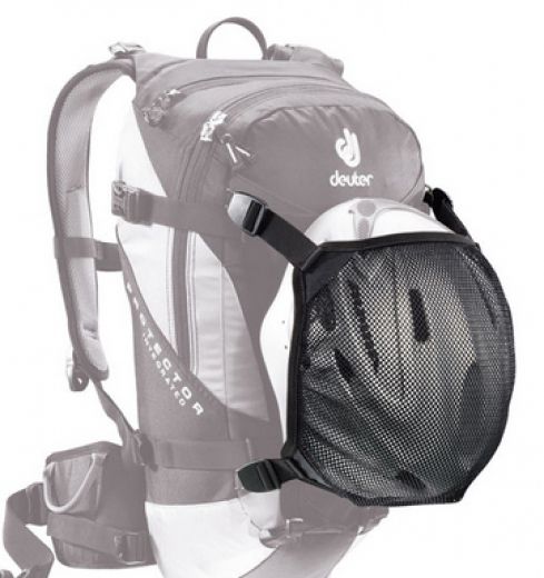 HELMHALTER f. Deuter Rucksäcke mit Befestigungsschlaufen / schwarz