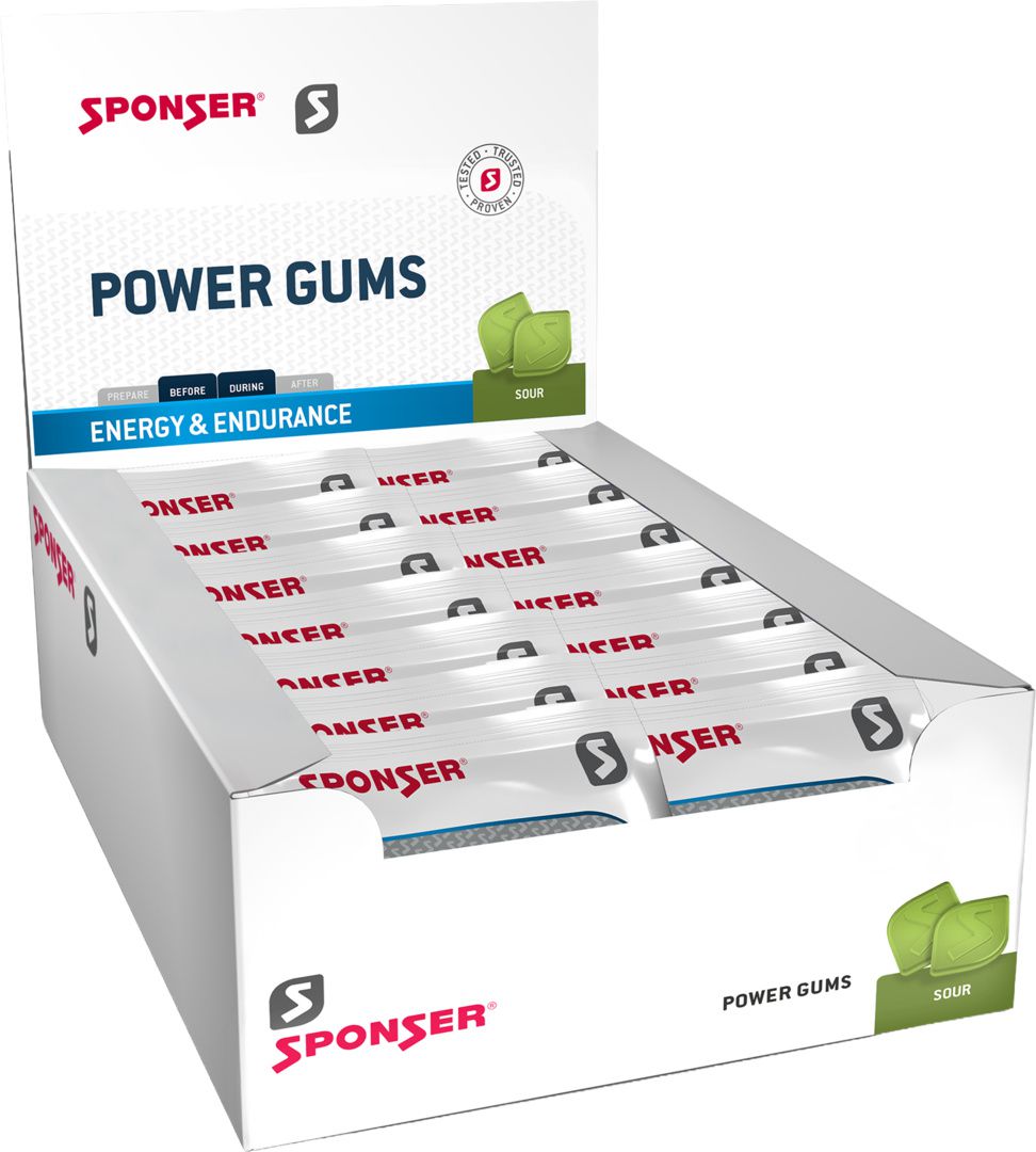 Power Gums, Display (20 x 75 g) / Sour