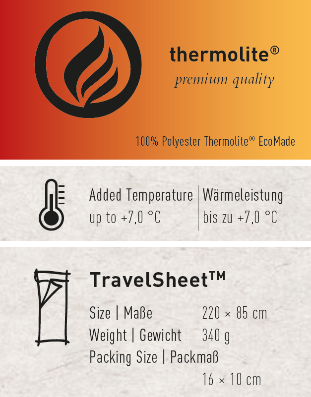THERMOLITE PERFORMER 7°C Inlet aus recyceltem Polyester / schwarz
