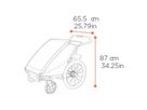 THULE CHARIOT SPORT 1 Gen. 2 Kinderanhänger / alu/yellow