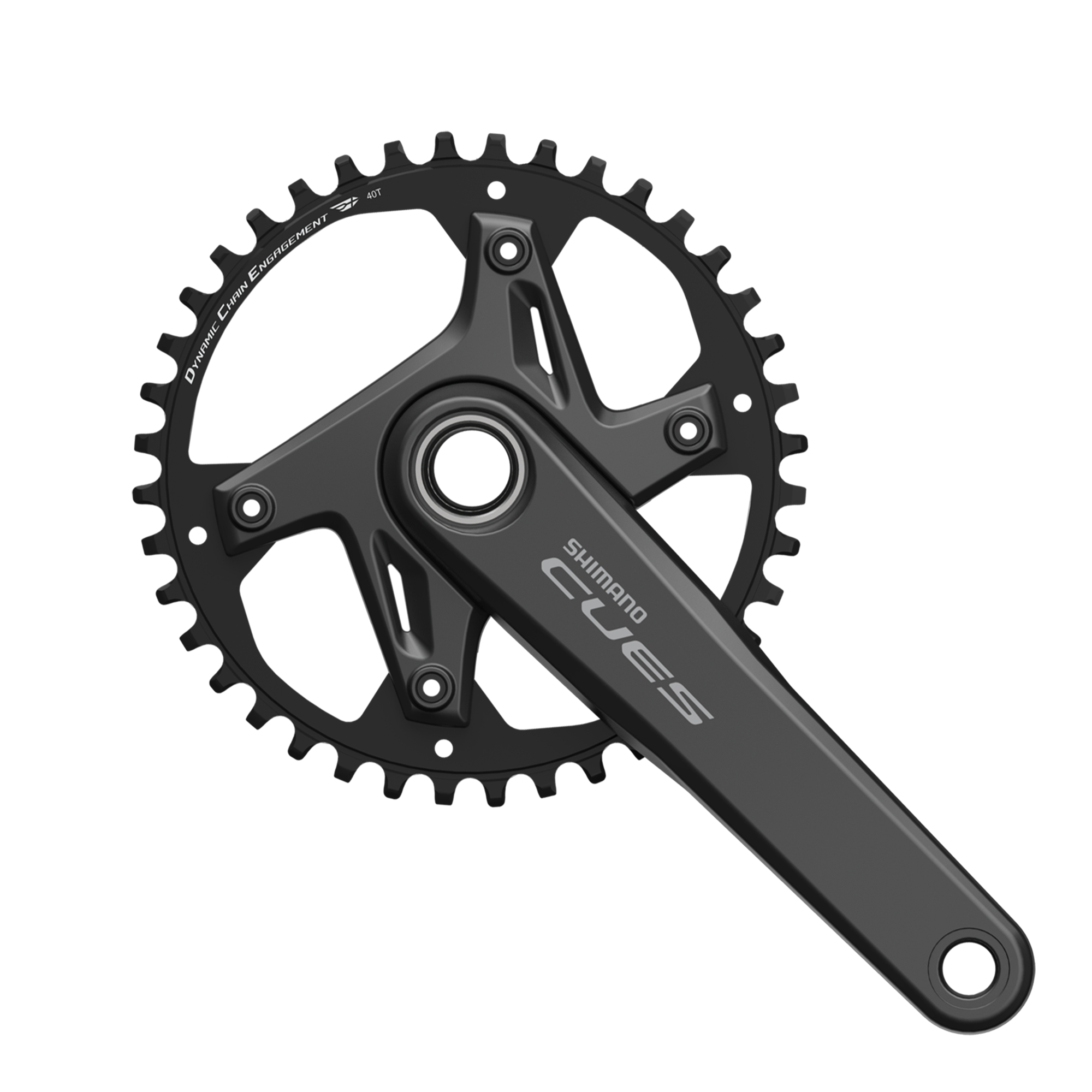 Kettenradgarnitur CUES FC-U6030 / schwarz / 172.5 mm, 40, nein