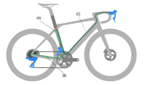 Brems-/Schalthebel Dura-Ace Di2 ST-R9250 / Schwarz / Paar, 2x12, 230 g