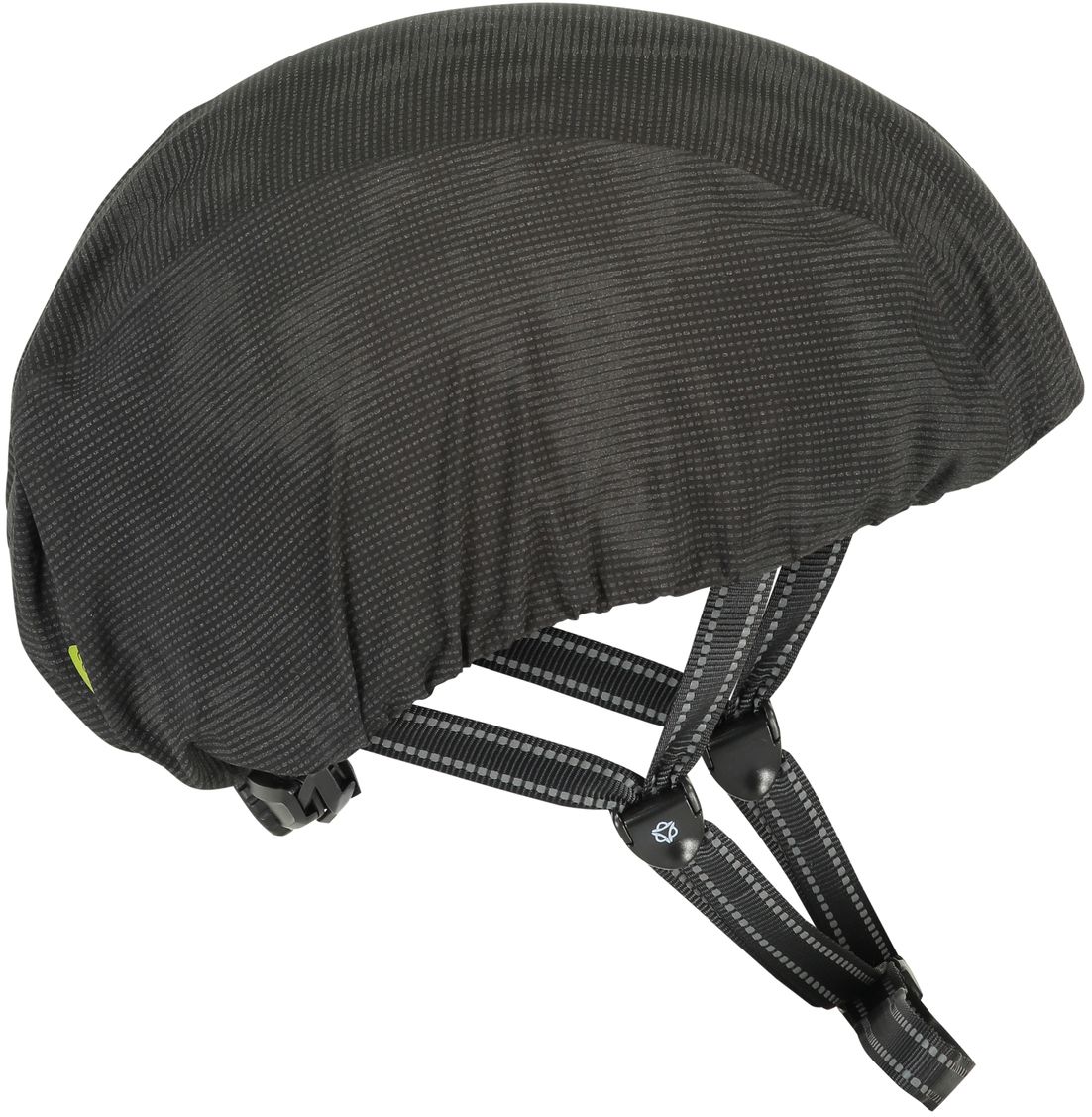 Commuter Compact Rain Helmet Cover / Reflection Black