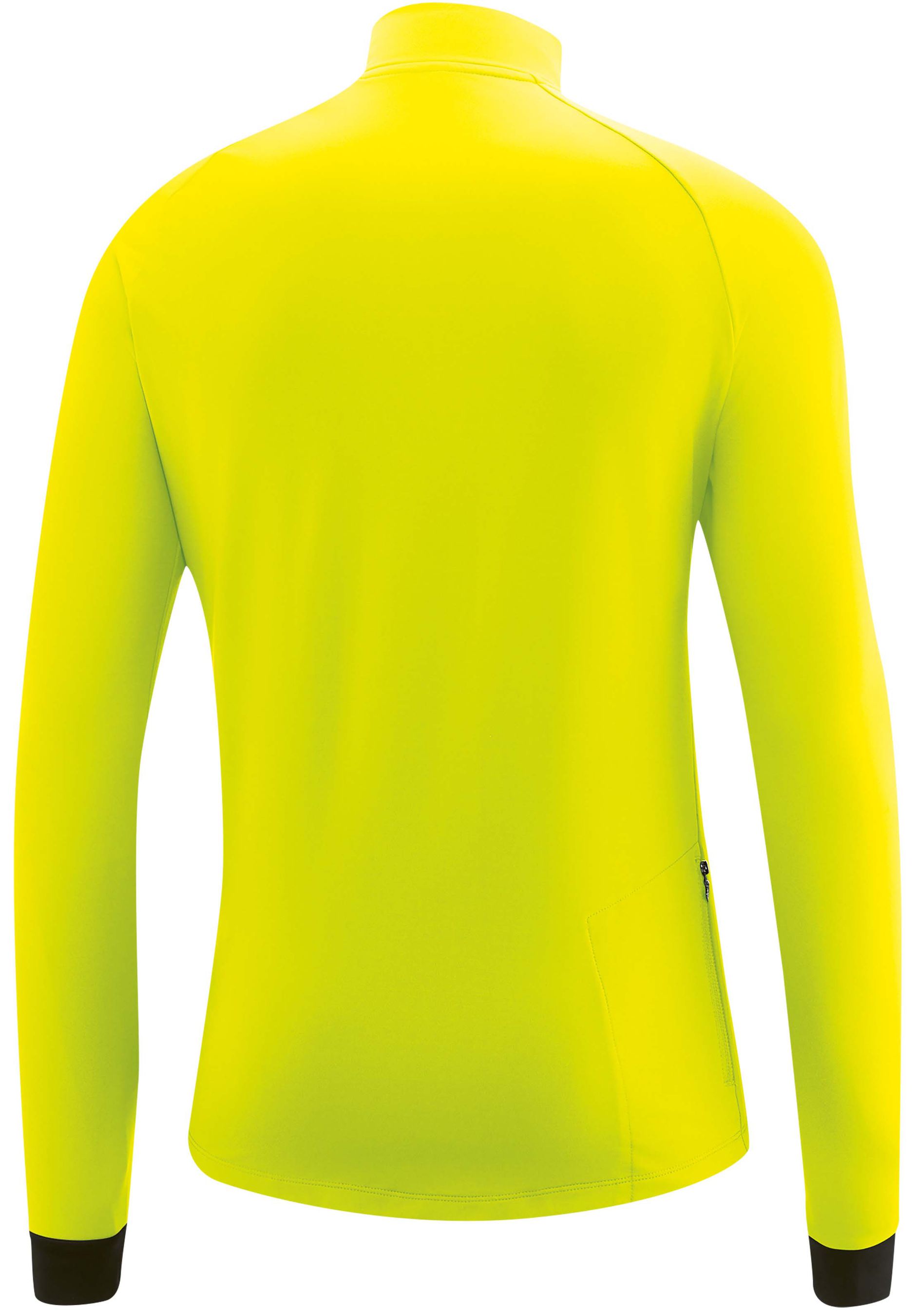 GROSSO Herren-Langarmtrikot / safety yellow / S