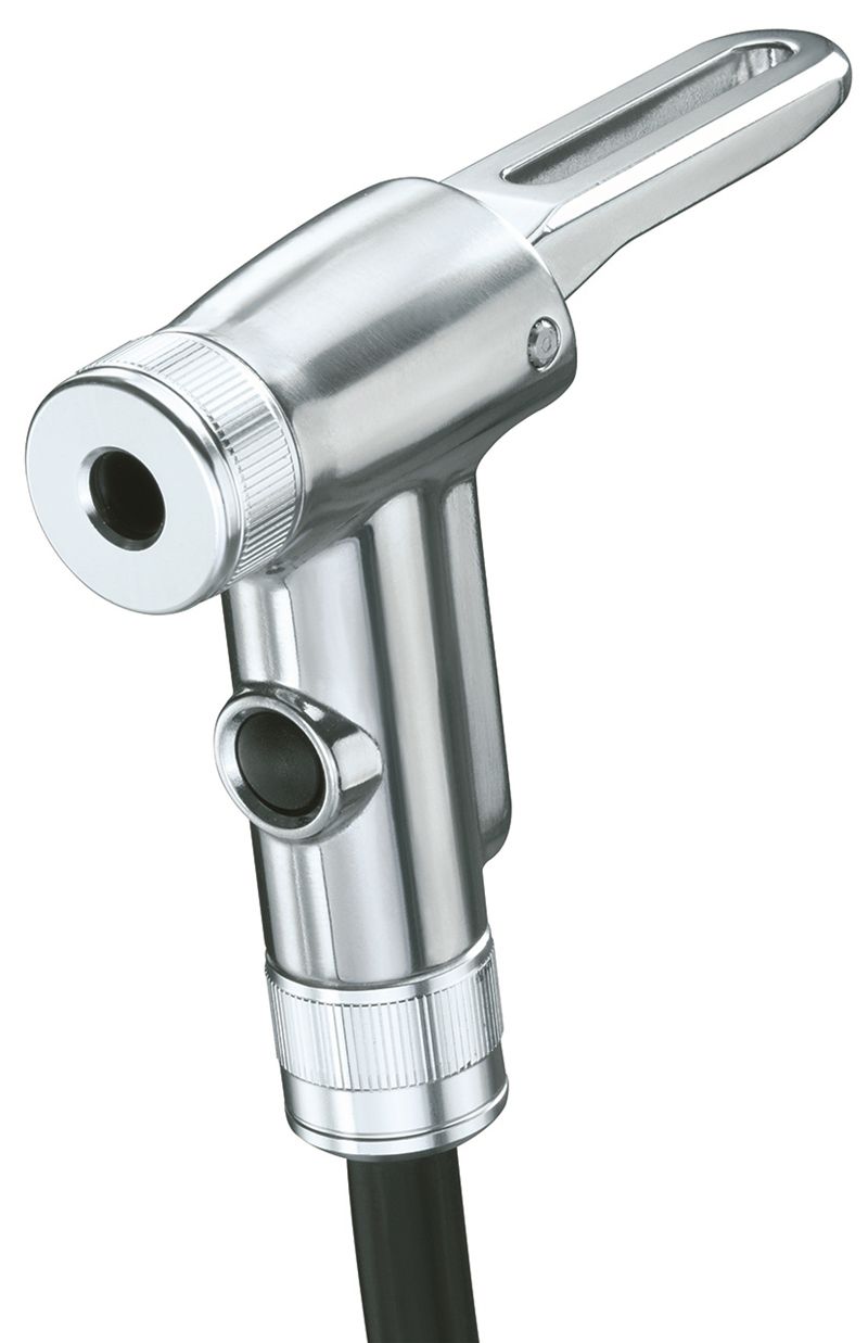 JOE BLOW ACE DX SMARTHEAD Alu-Pumpenadapter mit Schlauch / silber schwarz