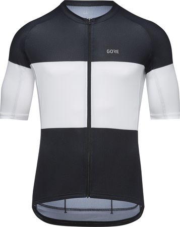 SPIRIT STRIPES Herren-Kurzarmtrikot / black/white / L
