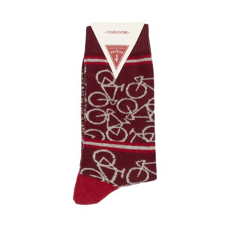 Bicycle Socks / bordeaux / 43-46
