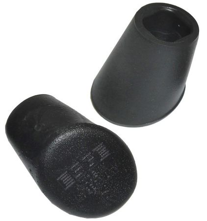GUMMISCHUHE zu ZWEIBEINSTÜTZE / schwarz